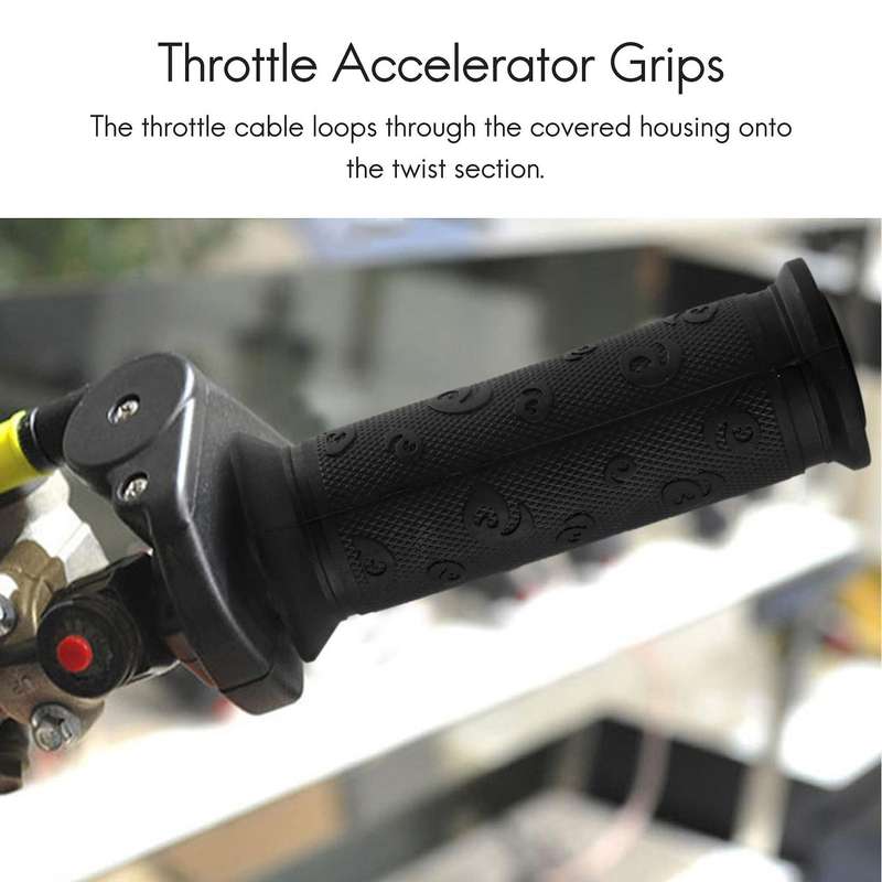 Restrictable Twist Throttle Cable Set for 47cc 49cc Mini Bike Dirt Bike