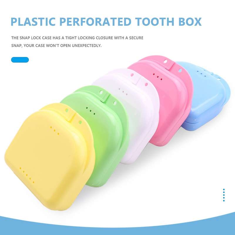Retainer Case 5Pcs Mouth Guard Case Orthodontic Dental Retainer Box