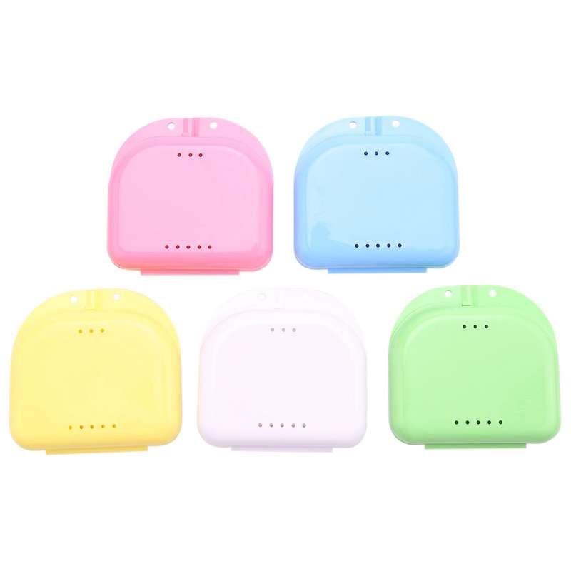 Retainer Case 5Pcs Mouth Guard Case Orthodontic Dental Retainer Box
