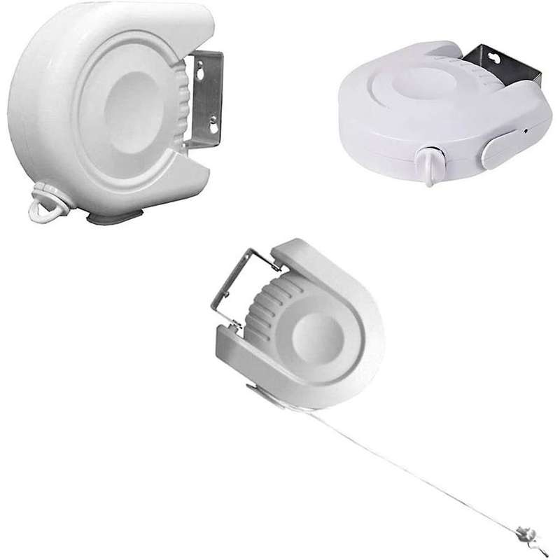 Retractable Clothesline, Clothesline Indoor and Outdoor Laundry Line Double Clothesline, 60 Inches