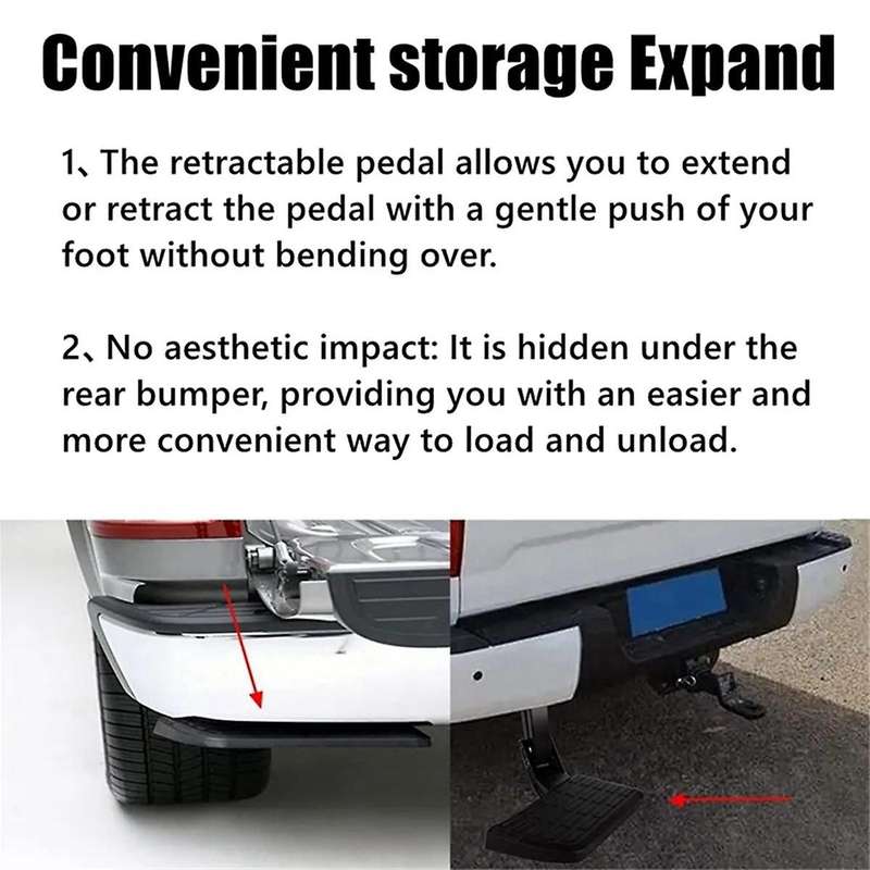 Retractable Back Rear Bumper Foot Step T-step Bedstep for 2012-2021 Pt392-35100 Pt39235100