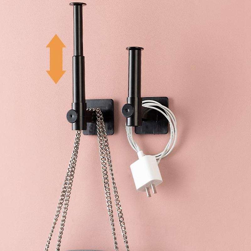 Retractable Hook Shelf Kitchen Bathroom Storage Wall Mount Storage Rack Bathroom Roll Paper Shower