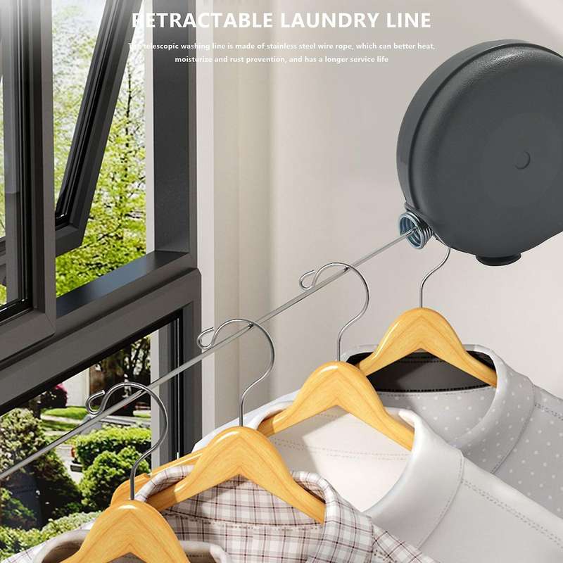 Retractable Clothesline,heavy Duty Clothes Dryer Clothes Drying,hanging Drying Rack for Indoor Outd