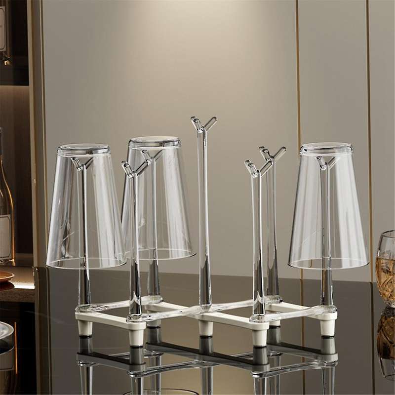 Retractable Water Bottle Drying Rack Space Saving Dryer Rack for Cup Glasses Drain Cup Holder Storag