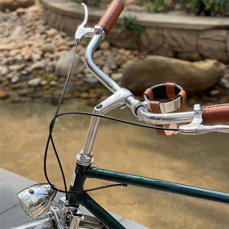 Retro Bicycle Handlebar Coffee Cup Aluminum Alloy Water Cup Holder Milk Tea Cup Holder Kettle Rack H