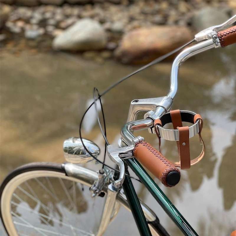 Retro Bicycle Handlebar Coffee Cup Aluminum Alloy Water Cup Holder Milk Tea Cup Holder Kettle Rack H