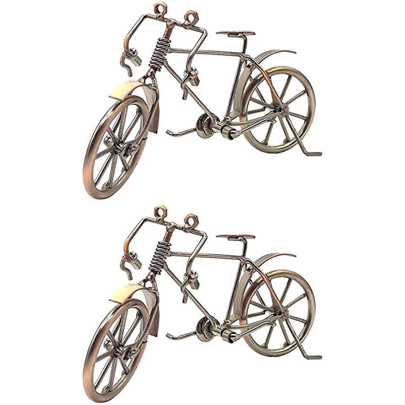 Retro Iron Art Bicycle Model, Metal Bike Home Desktop Decoration Ornaments