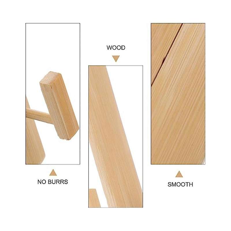 Retro Decorative Folding Fan Display Stand Japanese Fan Frame Tripod Chinese Fan Base Hand Fan Stor