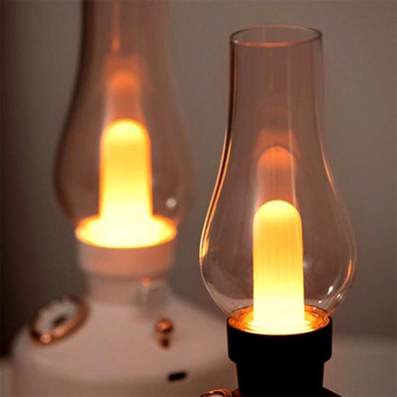 Retro Lamp Air Humidifier Wireless Aroma Diffuser Rechargeable Essential Oil Lights Cool Mist for -B