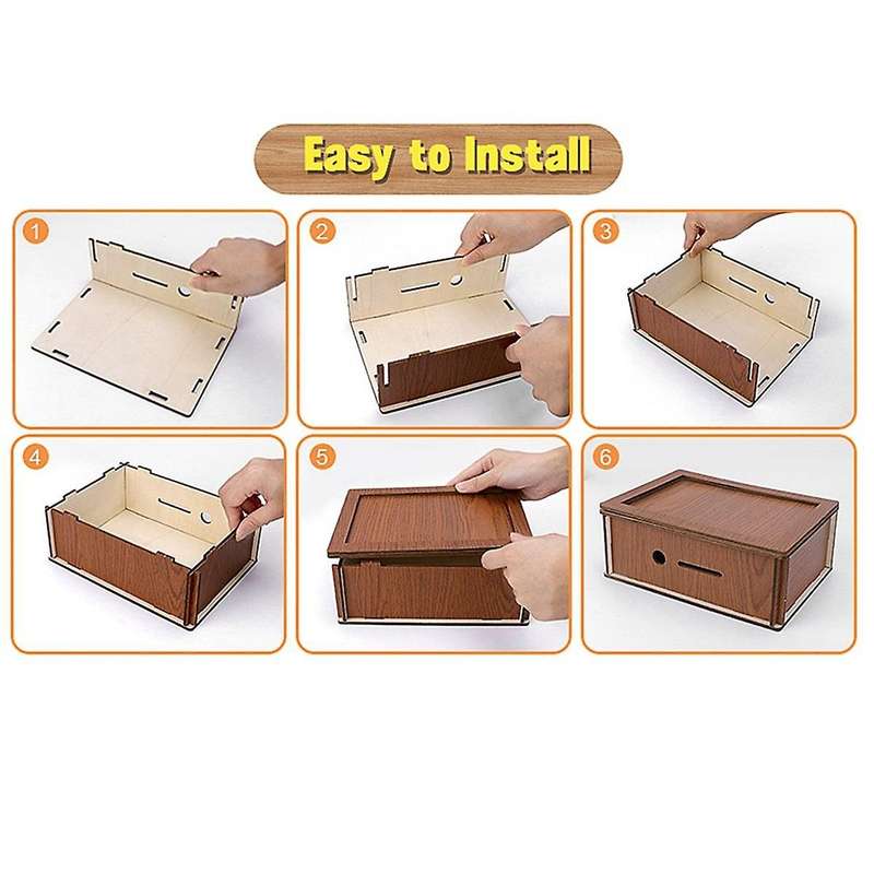 Retro Money Box Wooden Piggy Bank,Adult Piggy Bank, Money Saving Tin, Reusable Money Box