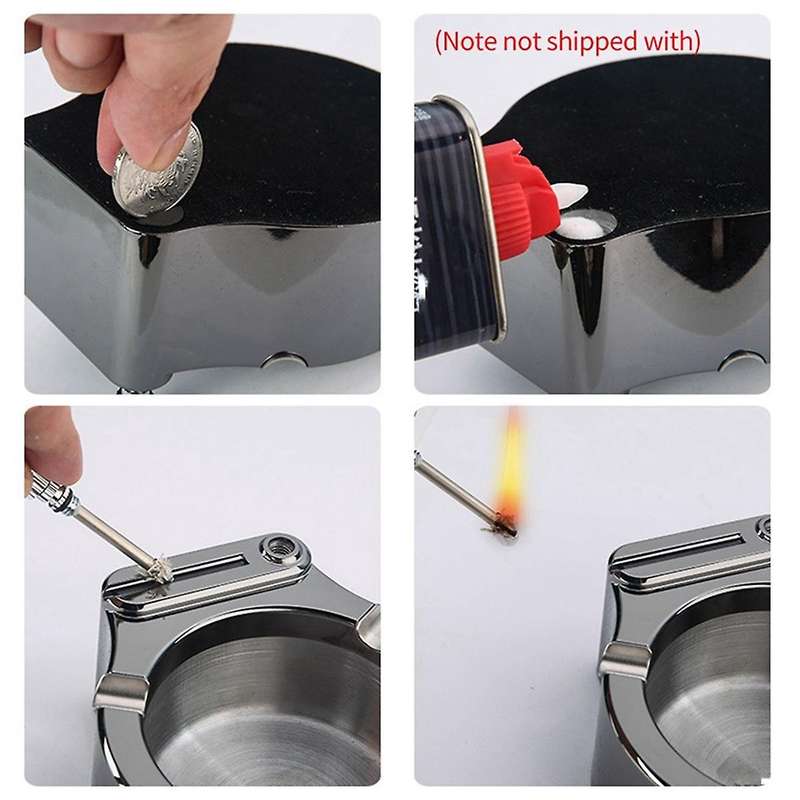 Retro Metal Ashtray Multifunction Ashtray Ashtray Desktop Decoration for Men
