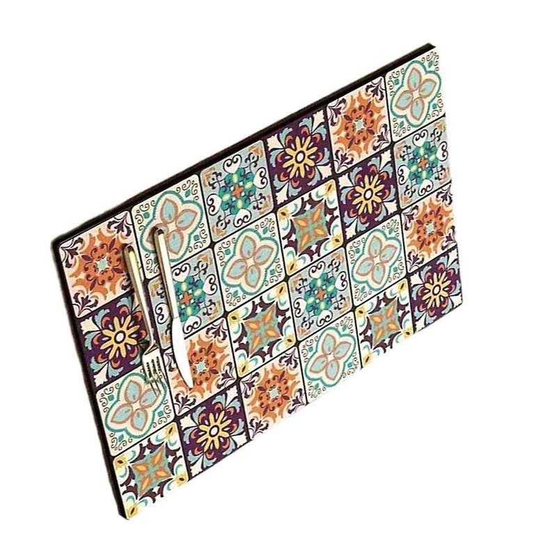 Retro Quick-Drying Water-Draining Mat for Kitchen Bar Countertops