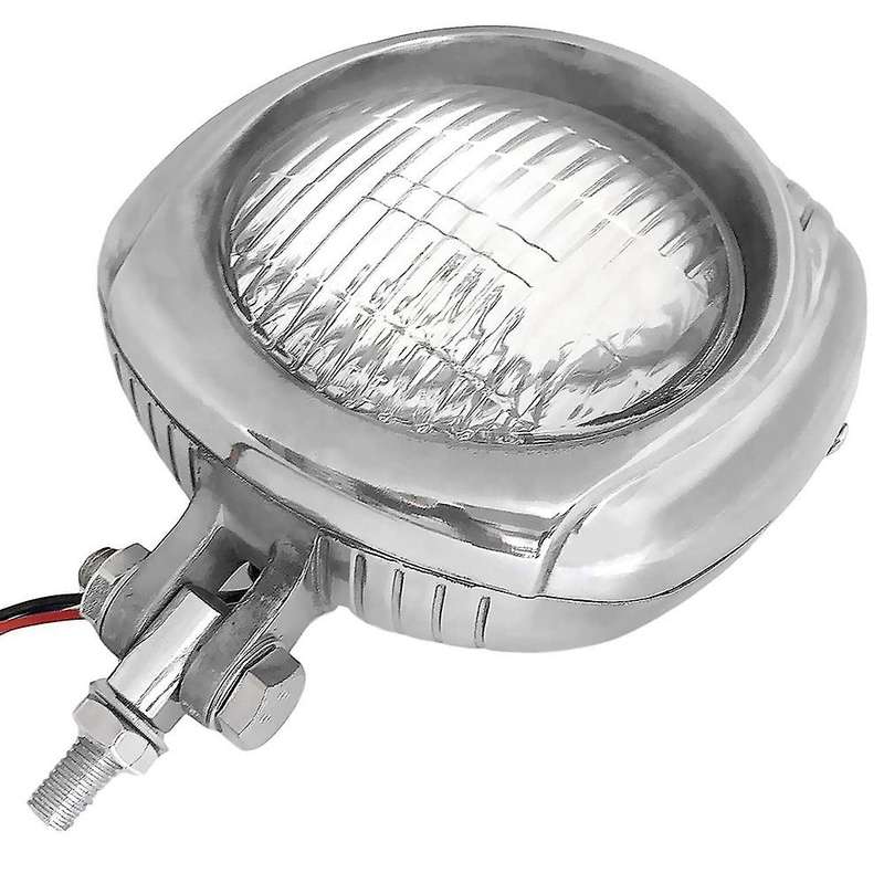 Retro Motorcycle Headlight Head Light Lamp Sealed Beam for Cafe Chopper Cruiser Clear