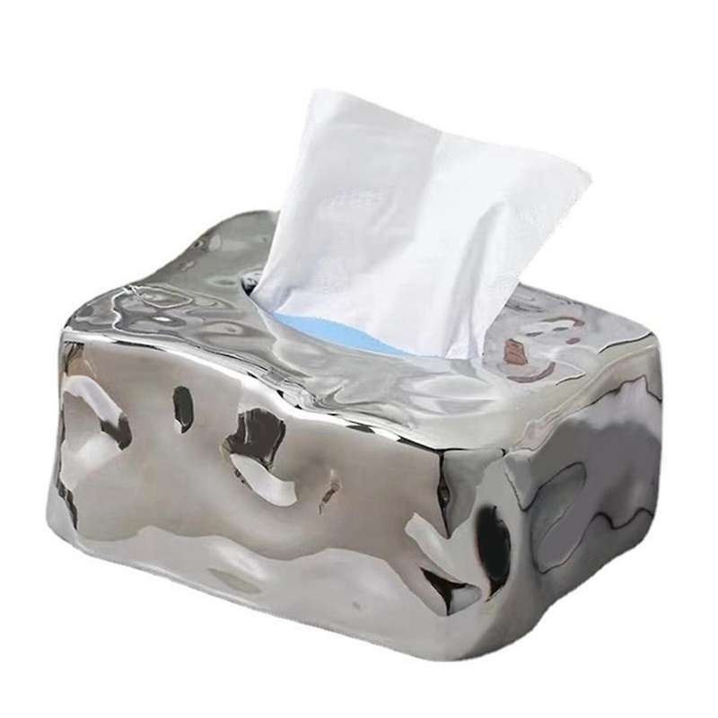 Retro Spice Wind Gem Tissue Box Creatives Home Ceramic Paper Box Bedroom Ins Decorations Ornaments .