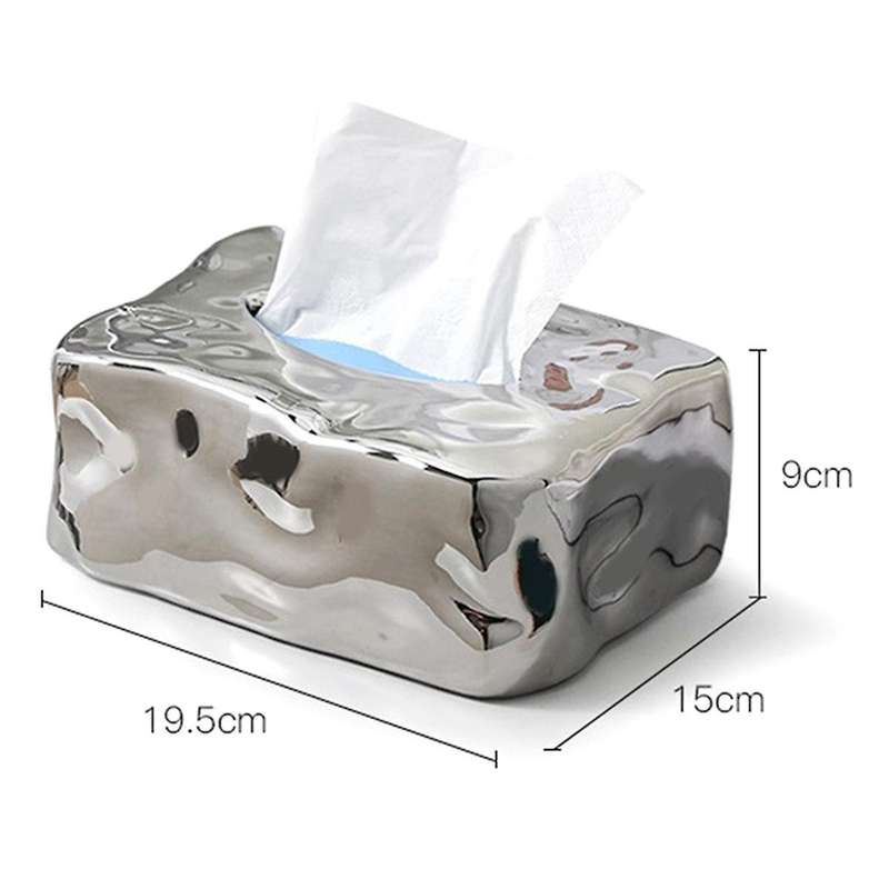 Retro Spice Wind Gem Tissue Box Creatives Home Ceramic Paper Box Bedroom Ins Decorations Ornaments .