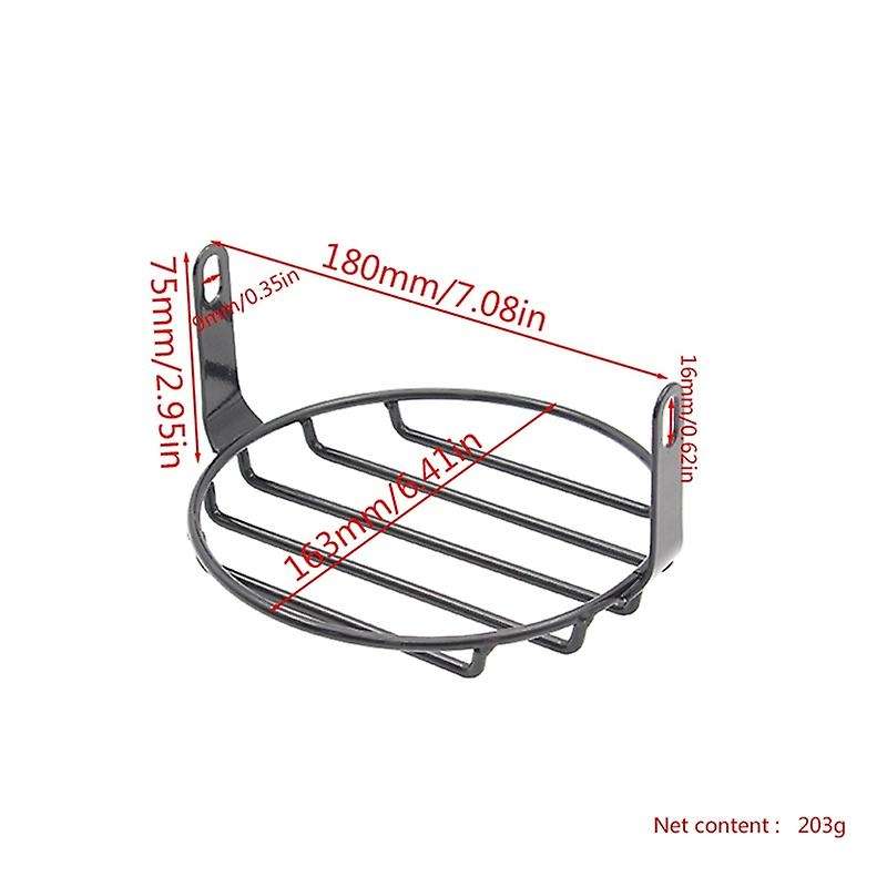 Retro Vintage Motorcycle Universal Side Mount 35W 6.5 Inch White Headlight Cafe with Grille