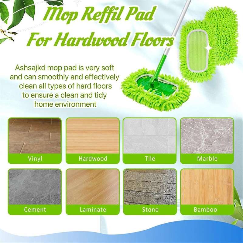 Reusable Cleaning Pad for Sweeper Mops Home Cleaning Refill Pad Wet or Dry Mopping Microfiber Mop Re