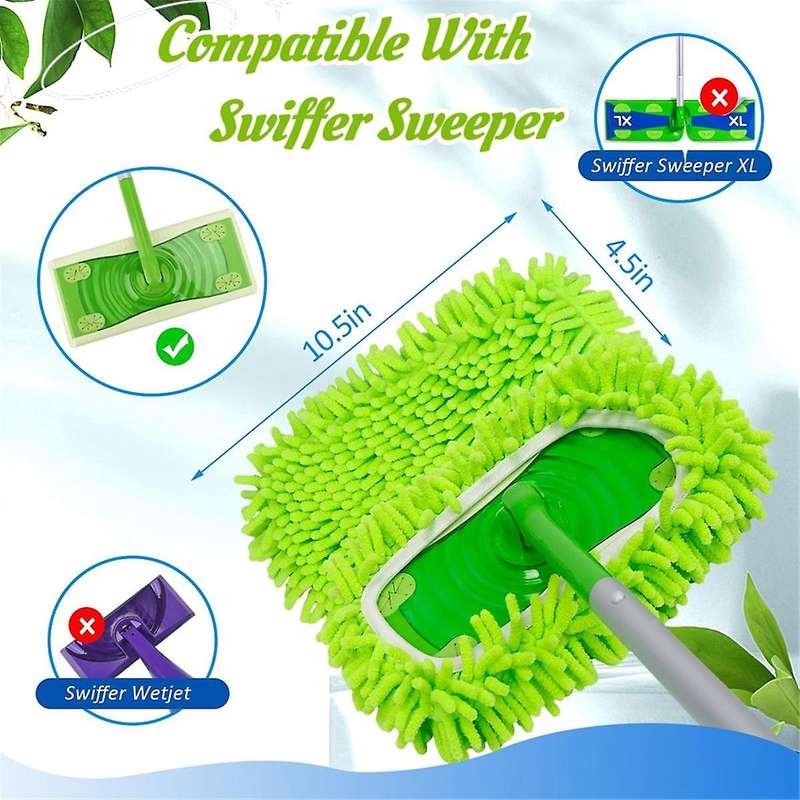 Reusable Cleaning Pad for Sweeper Mops Home Cleaning Refill Pad Wet or Dry Mopping Microfiber Mop Re