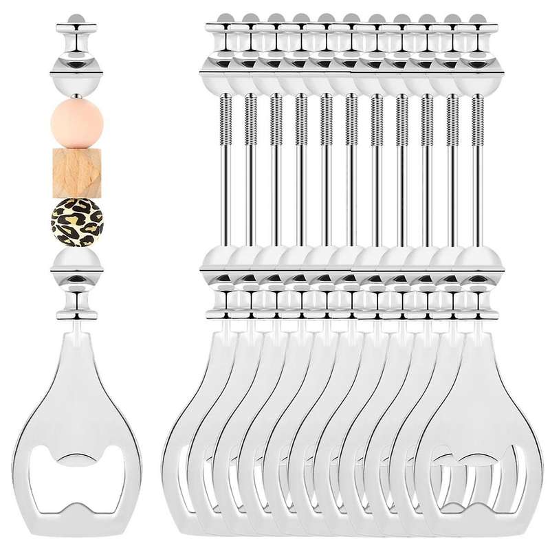 Reusable Beaded Bottle Opener Decorative Bead Wine Opener for Bartender DIY Beaded Bottle Opener