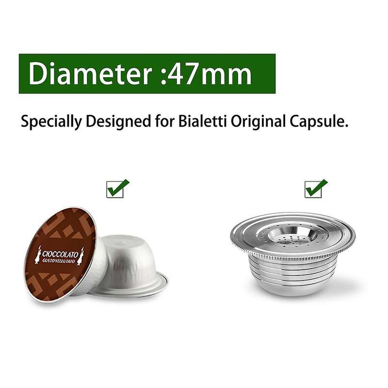Reusable Coffee Capsule Stainless Steel Refillable Filter for Coffee Machine Brikka Espresso Cup