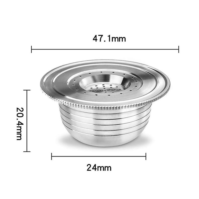 Reusable Coffee Capsule Stainless Steel Refillable Filter for Coffee Machine Brikka Espresso Cup