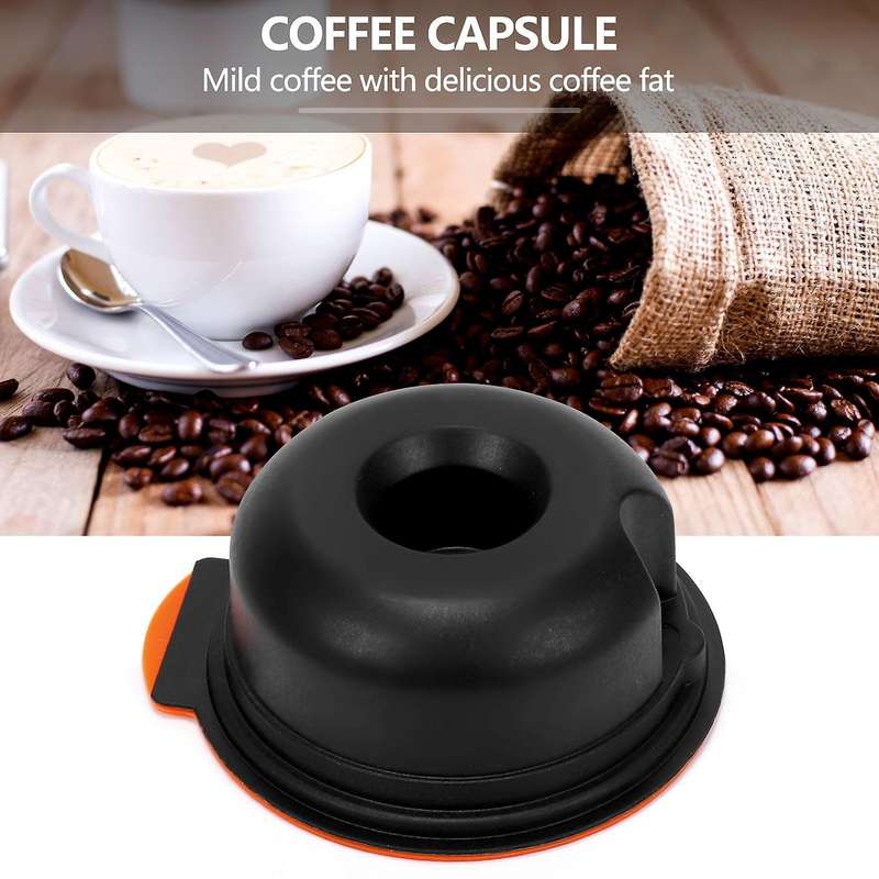 Reusable Coffee Capsules, Compatible with for -s Machines, Coffee Filter Refillable Coffee Pods 180