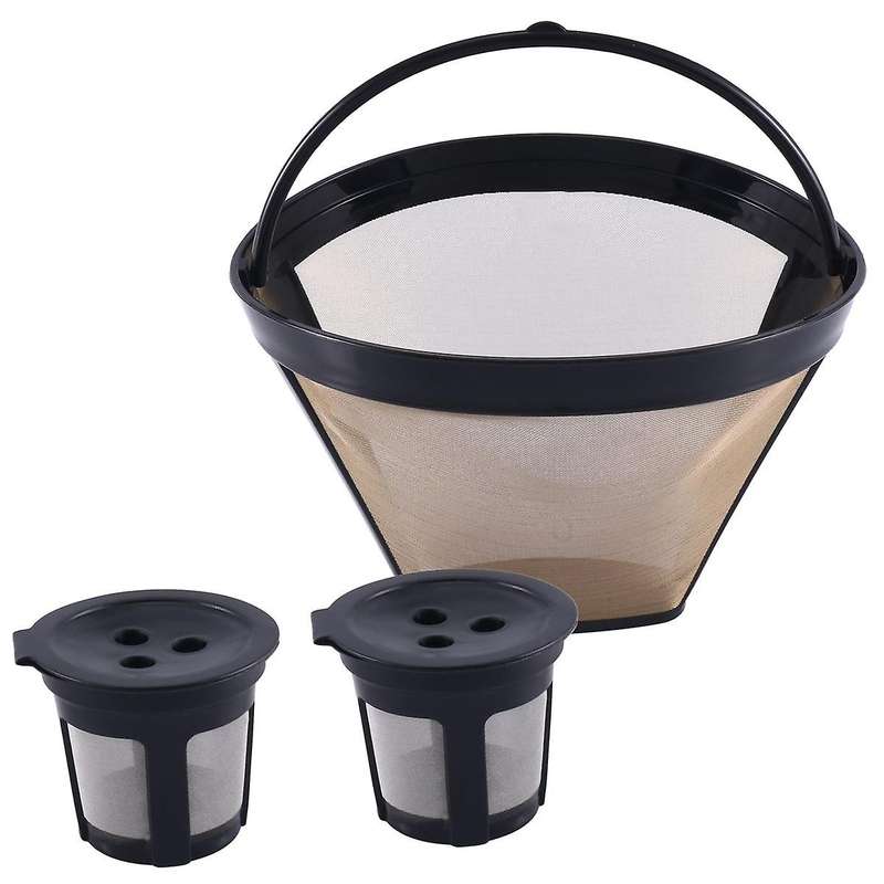 Reusable Coffee Filter CFP300 Brew Coffee Maker 2 Three Hole K Cup Coffee Pods and 1 Coffee Maker F