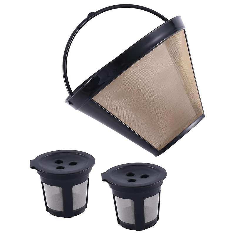 Reusable Coffee Filter CFP300 Brew Coffee Maker 2 Three Hole K Cup Coffee Pods and 1 Coffee Maker F