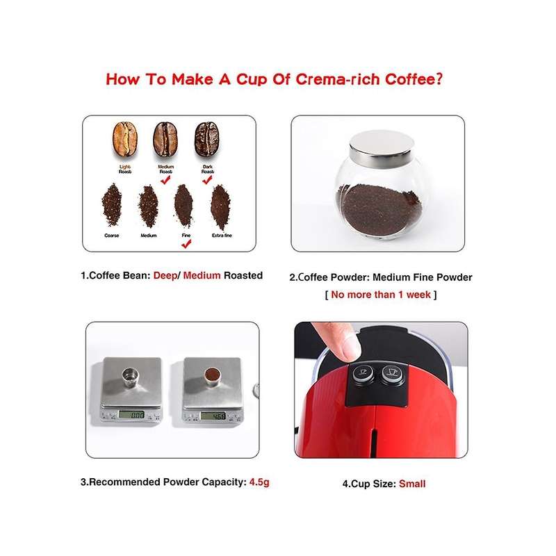 Reusable Coffee Capsule for Stainless Steel Coffee Filters Espresso Coffee New Upgraded