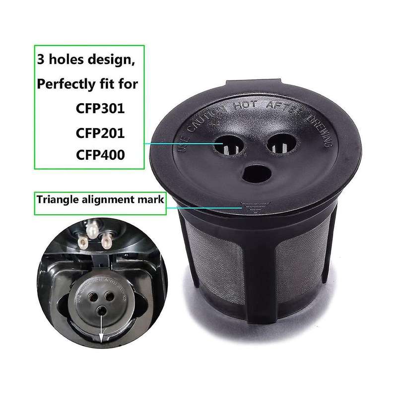 Reusable K Cups Coffee Filters for Ninja Dual Brew,refillable Coffee Pods Compatible for Ninja Cfp3