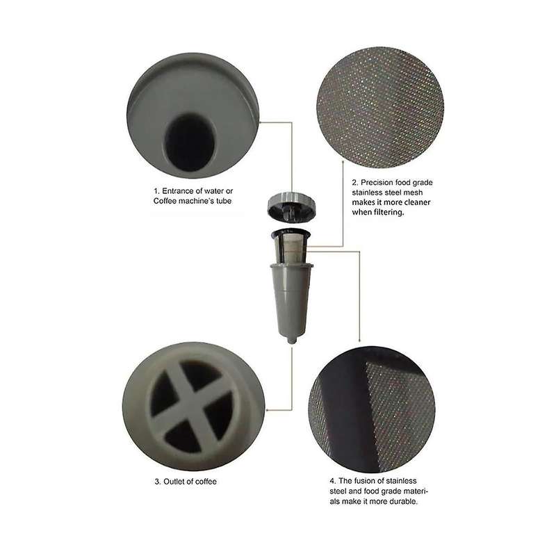 Reusable K Cups Coffee Filters Coffee Pods for B30 B40 B50 B60 B70 K10 Mini Plus K-classic K-mini