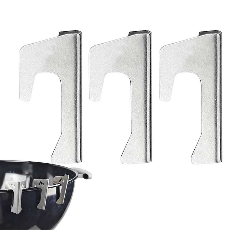 Reusable Grill Pan Gasket Holder with Triangle Design for Fire Bowl, Fire Bucket, Outdoor Barbecue