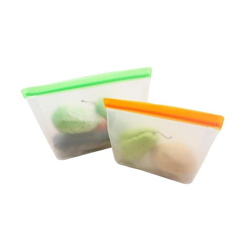 Reusable Food Storage Bags, 6pack Reusable Gallon Bags Seal & Leak Proof, Free Reusable Freezer Bag