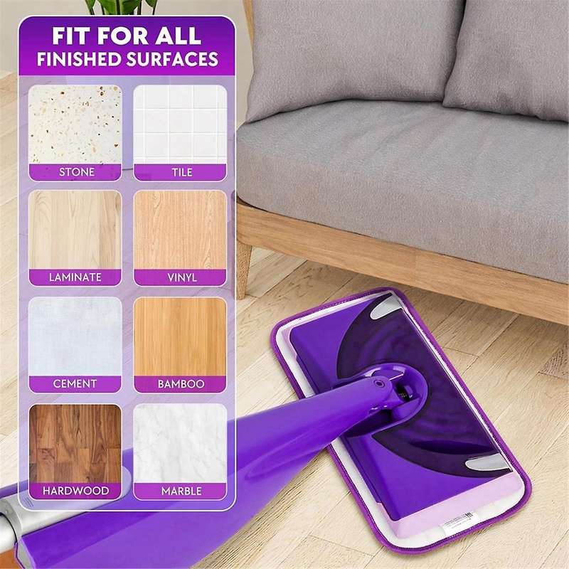 Reusable Mop Pads for Wet Jet Mop- 6 Pack Wet Pads Refill Washable Microfiber Mop Pads Wet Dry Moppi