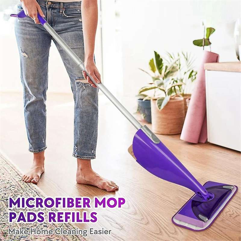 Reusable Mop Pads for Wet Jet Mop- 6 Pack Wet Pads Refill Washable Microfiber Mop Pads Wet Dry Moppi