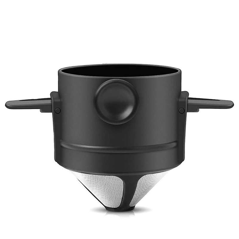 Reusable Pour over Coffee Maker, Stainless Steel Cone Coffee Dripper Filter 1-2 Cup, Paperless with