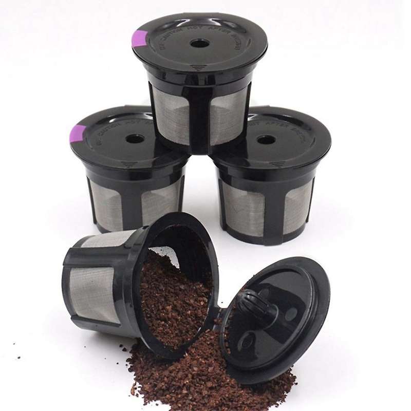 Reusable K Cups for , 6 Pack K Cup Reusable Coffee Pods with Plastic, Refillable K Cup Coffe Pods W