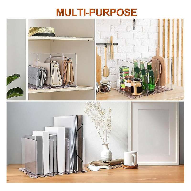 Reusable Shopping Bag Organizer 2-pack, Adjustable Extra Tall Shelf Dividers for Tote, Gift Bags, Ha