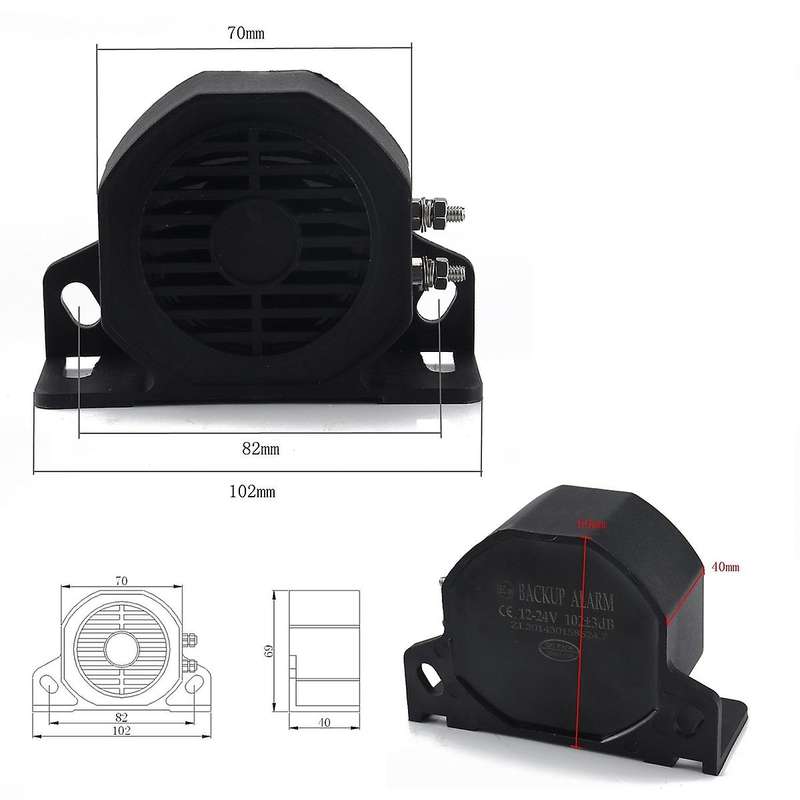 Reverse Buzzer Alarm Horn Beep Truck Caravan Car Backup Beeper Universal 12V-24V
