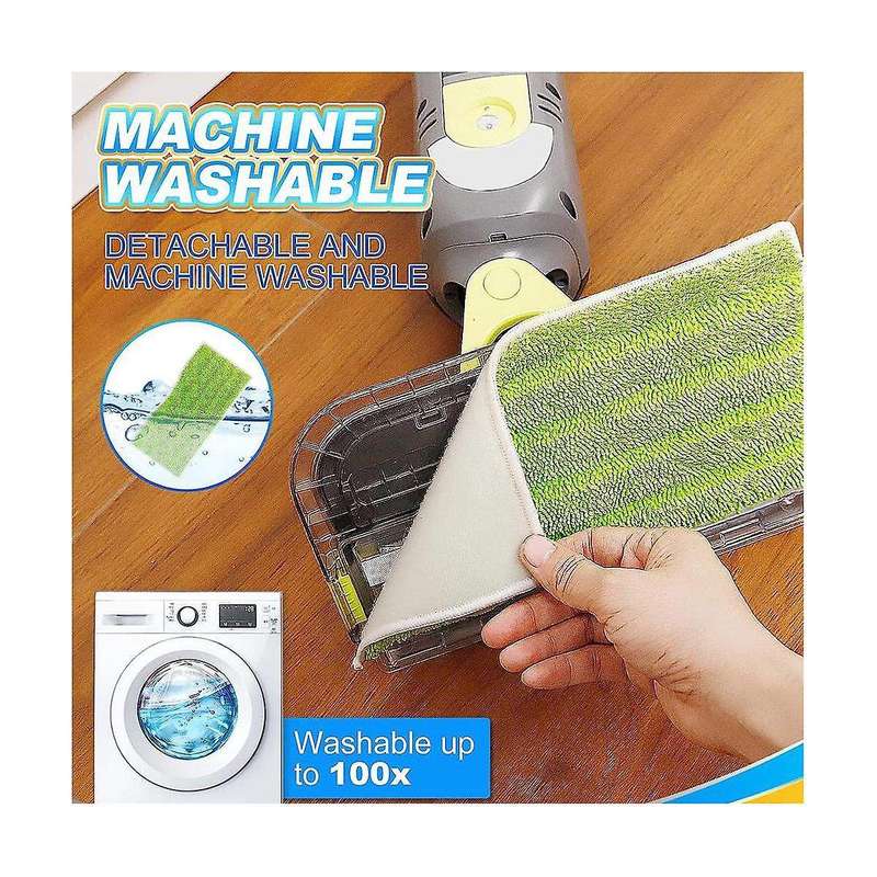 Reusable Vacmop Replacement Pads Refills for Vacmop VM252 VM200 VC205 VM250, Wet and Dry Vacmop Pads