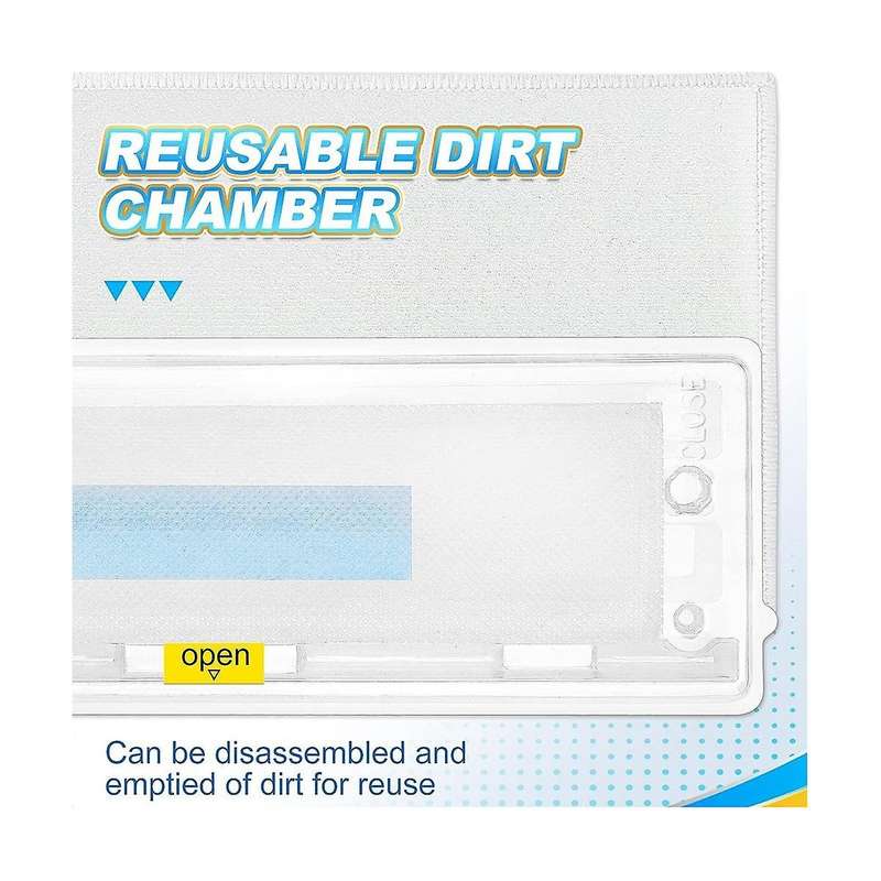 Reusable Vacmop Replacement Pads Refills for Vacmop VM252 VM200 VC205 VM250, Wet and Dry Vacmop Pads