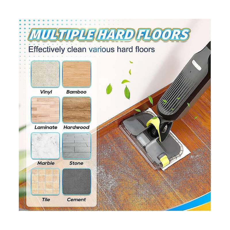 Reusable Vacmop Replacement Pads Refills for Vacmop VM252 VM200 VC205 VM250, Wet and Dry Vacmop Pads