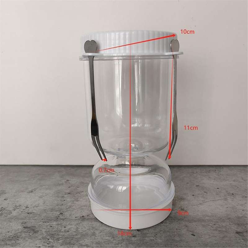 Reusable Wet and Dry Separation Pickled Jar with Fork - Multipurpose Round Flip Top Jar for Daily Us