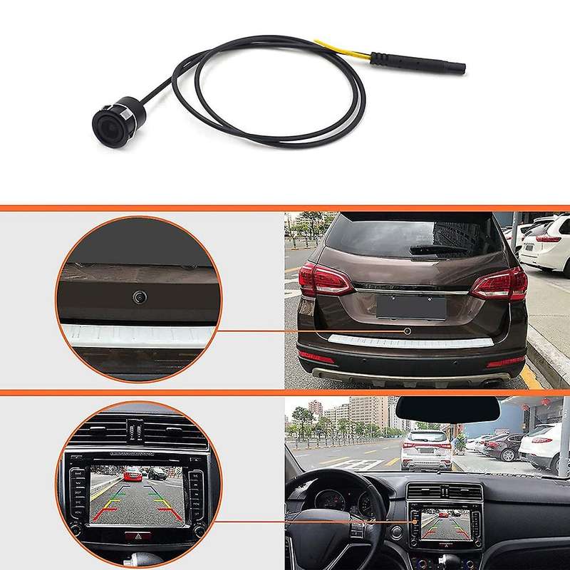 Reverse Backup Camera,170 Degree Wide View Angle 2-In-1 Universal Car Rear View Camera,Auto Parking