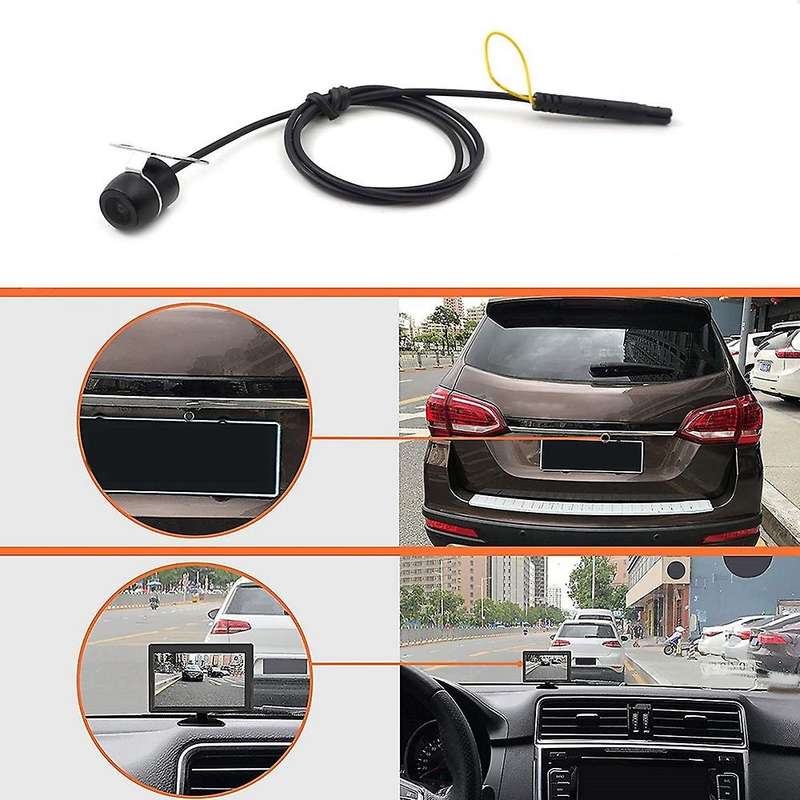 Reverse Backup Camera,170 Degree Wide View Angle 2-In-1 Universal Car Rear View Camera,Auto Parking