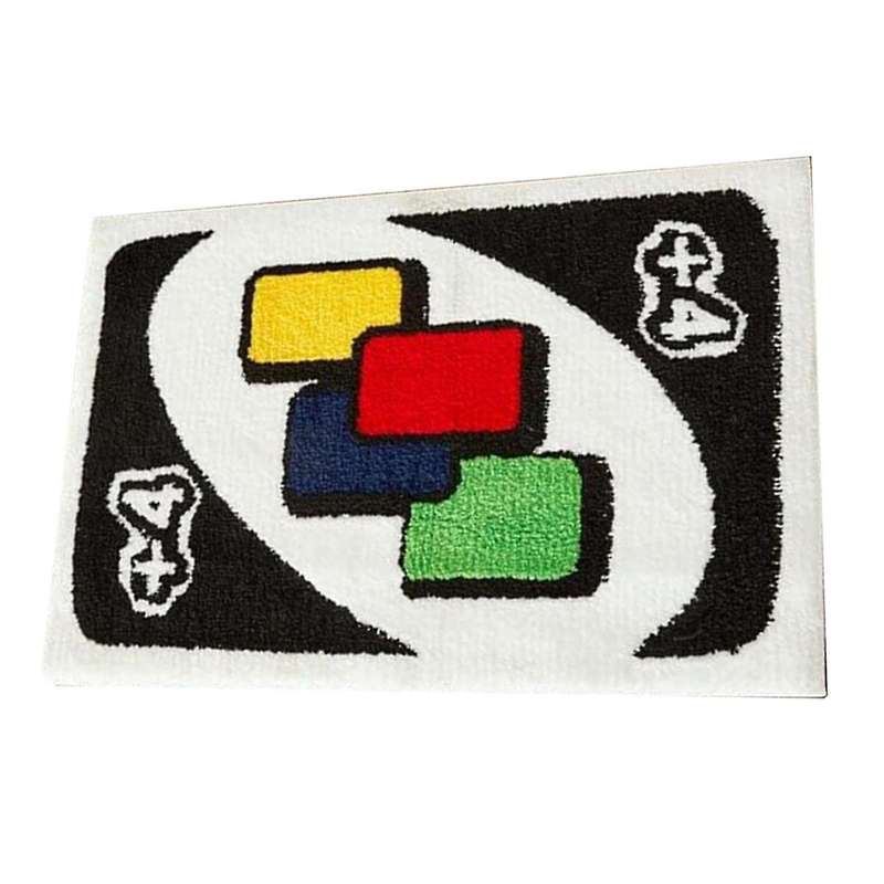Reverse Card Doormat Tufting Carpets Living Room Bedside Floor Mat Soft Area Rug Thickened Antislip