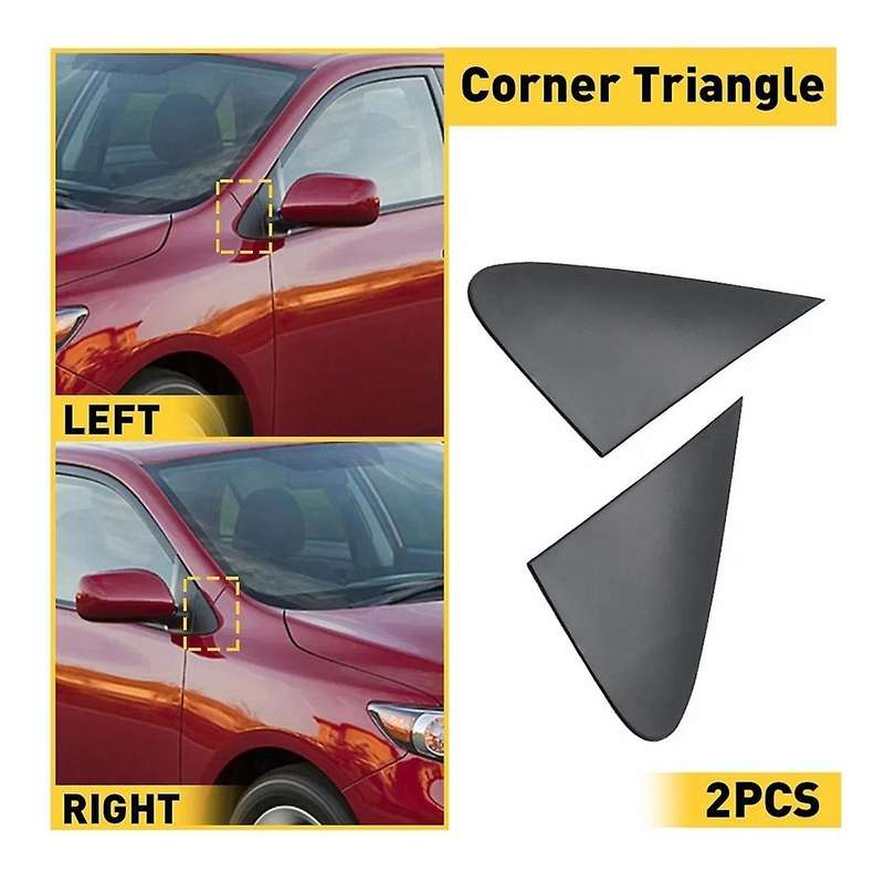 Reversing Mirror Triangle Plate Trim Cover 60117-02060 60118-02060 for 2007-2013 Rearview Mirror