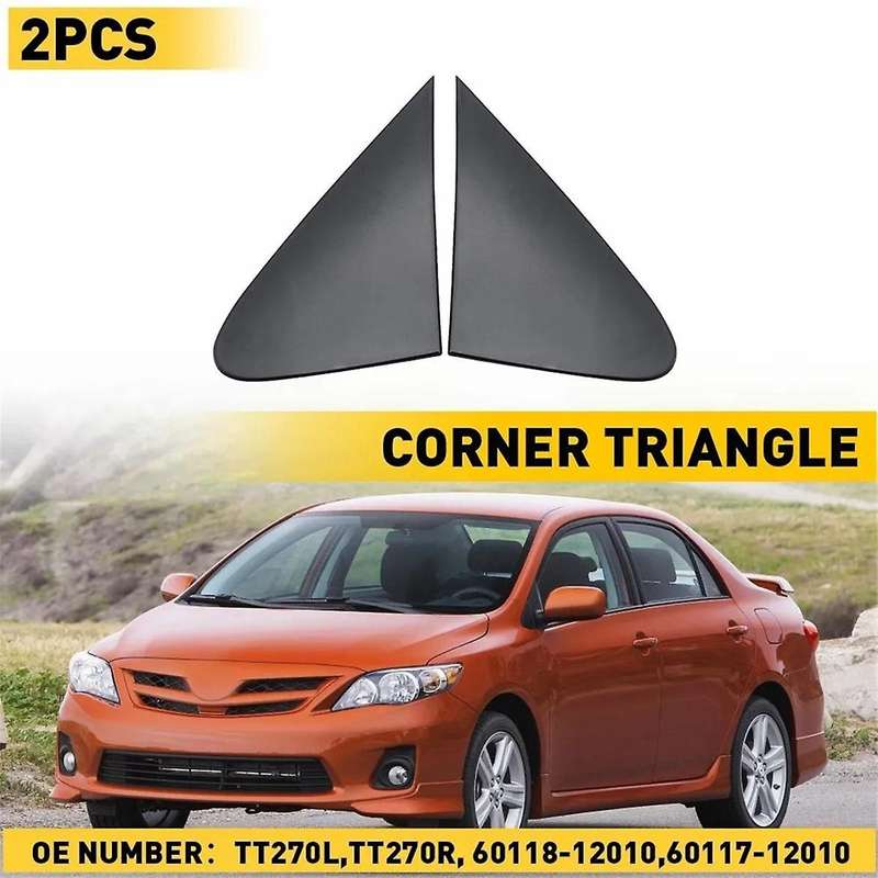Reversing Mirror Triangle Plate Trim Cover 60117-02060 60118-02060 for 2007-2013 Rearview Mirror
