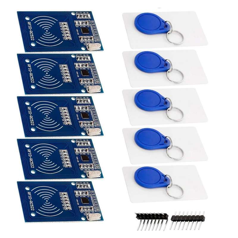 RFID Kit RC522 with Reader, Chip and Card 13.56 MHz SPI Compatible with for and for Raspberry Pi