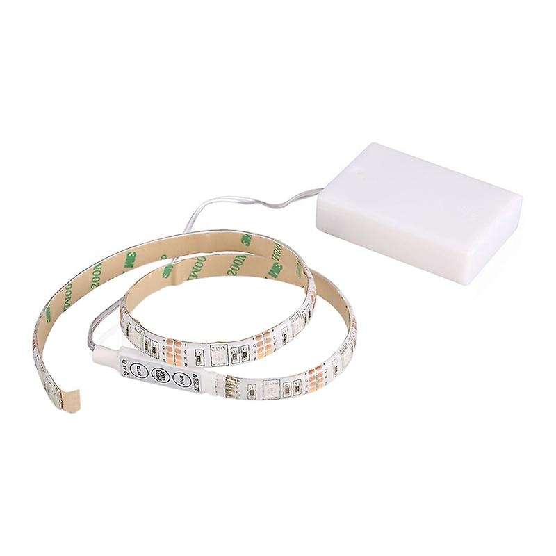 Rgb Flexible Led Light Strip Waterproof Ip65 15leds Dc5v with Controller Battery-powered, Led Tape